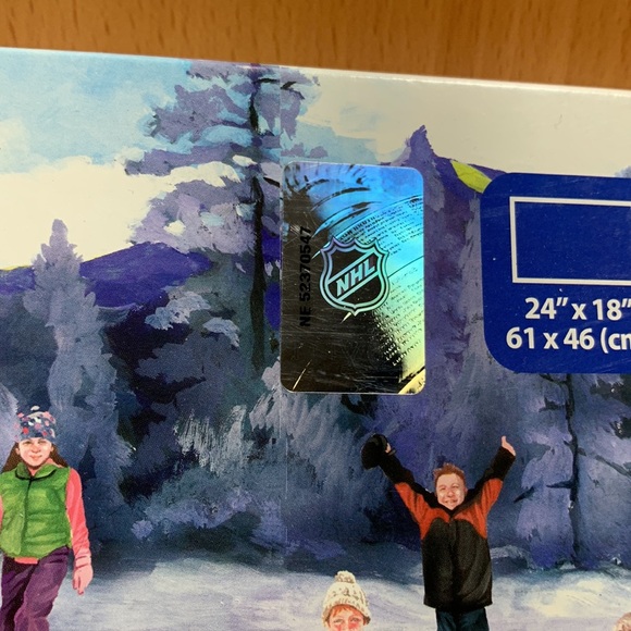 NHL The Hockey Pond 300 Piece Jigsaw Puzzle by BLM Games 2008 - Picture 2 of 8